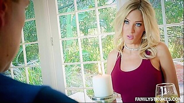 Dinner With My Stepmom Instead Of Step dad xxx blonde video